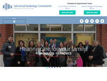 Tablet Screenshot of chicagoaudiologyandhearingaids.com